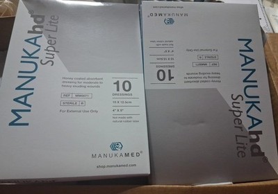 60 MANUKAhd Super Lite Honey Coated Absorbent Dressing For Wounds