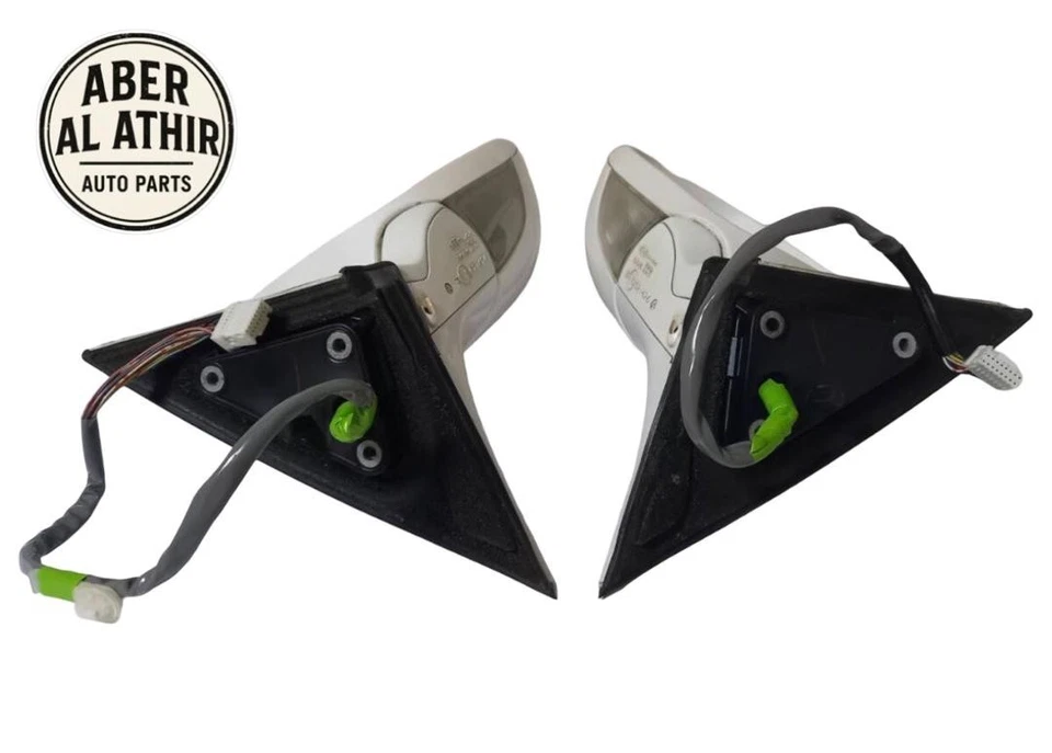 Par de espejos retrovisores laterales izquierdo y derecho blanco OEM 2006-2011 para Lexus GS350 GS450h Foto 2 de 4