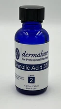 Glycolic Acid Peel 35% - Face Exfoliant, Evens Skin Tone, Minimizes Wrinkles & H