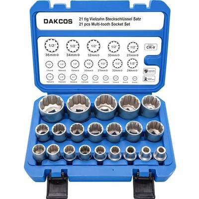 Vielzahn Nuss Satz Steckschlüssel Set 6 12 Kant 8-36mm Chrom Vanadium