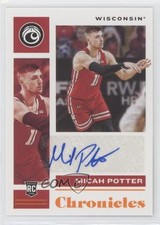 2021-22 Chronicles Draft Picks Rookie Signatures Orange Micah Potter Auto fm0