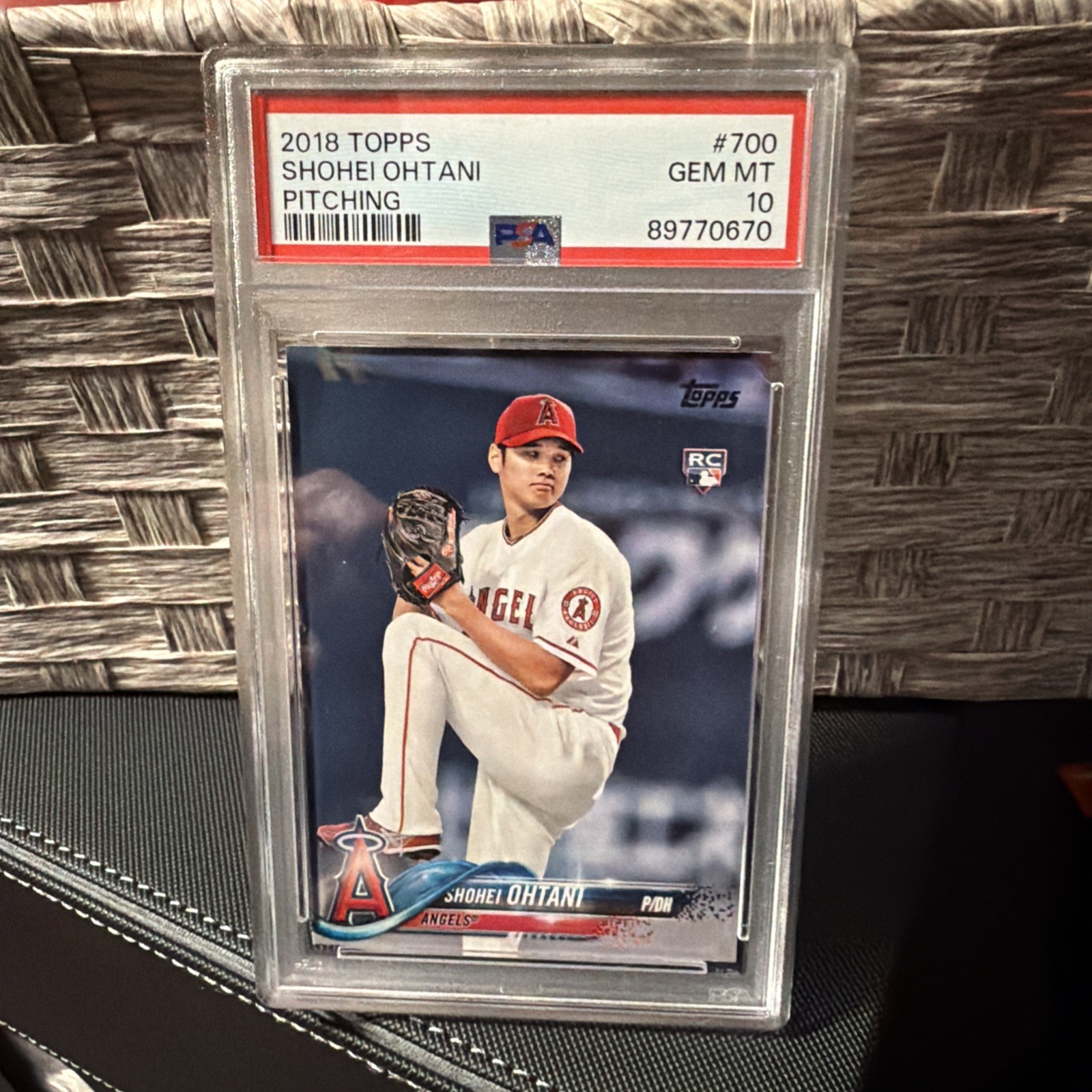 2018 Topps Baseball Card #700 Shohei Ohtani Rookie Graded PSA 10