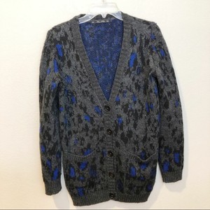 zara leopard cardigan