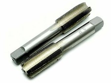 HSS 8mmx1 Metric Taper and Plug Tap Right Hand Thread M8x 1mm Pitch