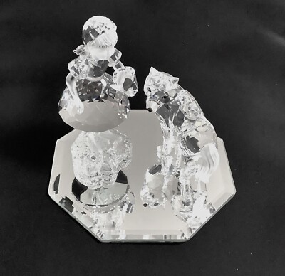 スワロフスキー (Swarovski) レッドライディングフード（赤ずきん） Swarovski Crystal Little Red Riding Hood w/Basket and Wolf | eBay