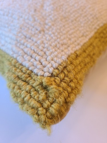 LOVE Pride Month LGBTQ Rainbow Pillow Hooked Chenille Velvet Back w/Zip~15 x 12 - Picture 12 of 12
