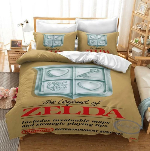 Juego de funda nórdica Legend of Zelda Games edredón Doona cama individual doble tamaño queen - Imagen 15 de 28