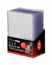 Ultra Pro 25pc 3” x 4” Regular Toploader Combo (+ 25 Card Sleeves)