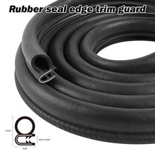 Automotive Door Weather Stripping 10Ft Car Door Rubber Edge Trim Seal Strip