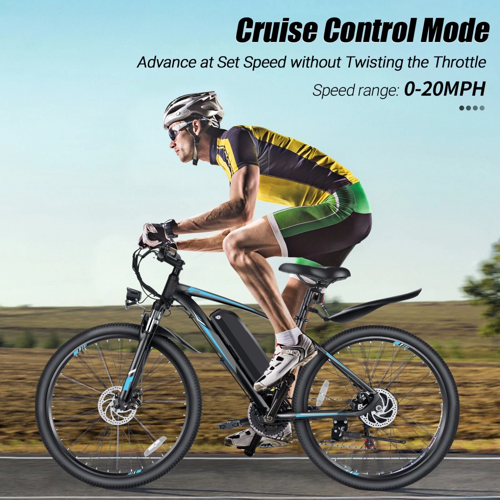 500W 48V Electric Bike 21-Speed EBike 20MPH Bicycle Cruise