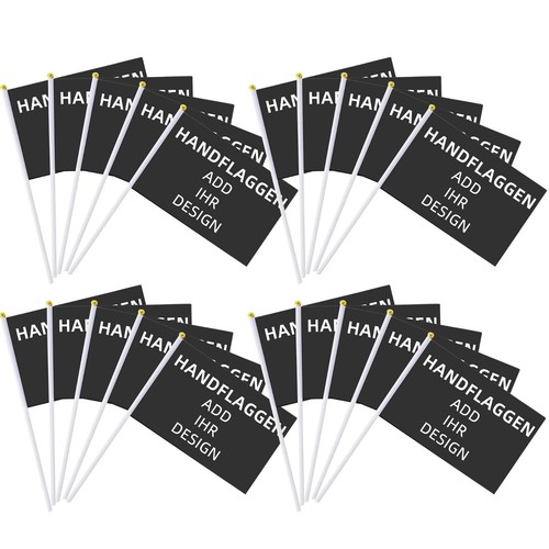 Custom Small Mini Flags Personalised Hand Flag with Embroidery - Picture 33 of 36
