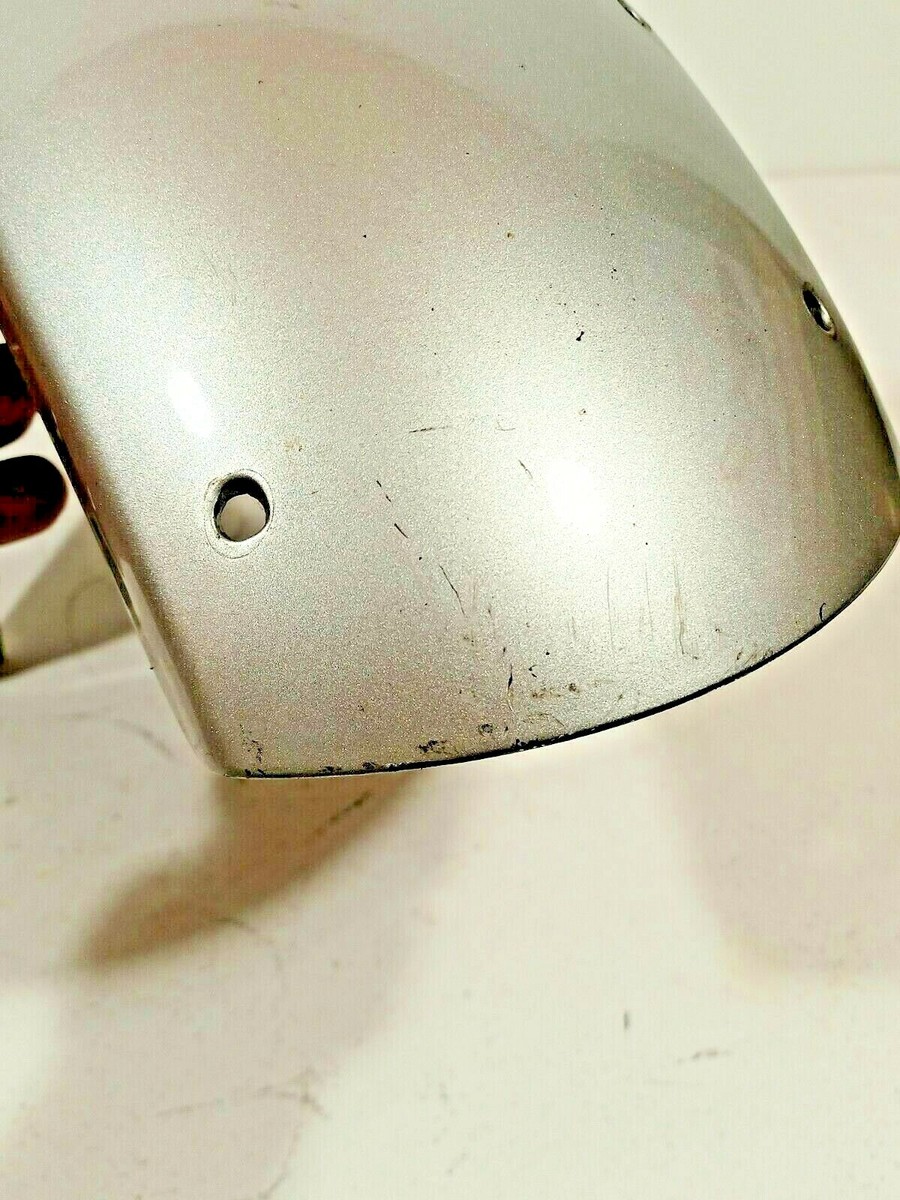 ID:G964474　６．０Ｋ 2003 Kawasaki Ninja ZX6R Front Fender Silver 35004-1467-474