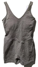 JoyLab Women's Seamless Short Bodysuit - Taupe Size XL