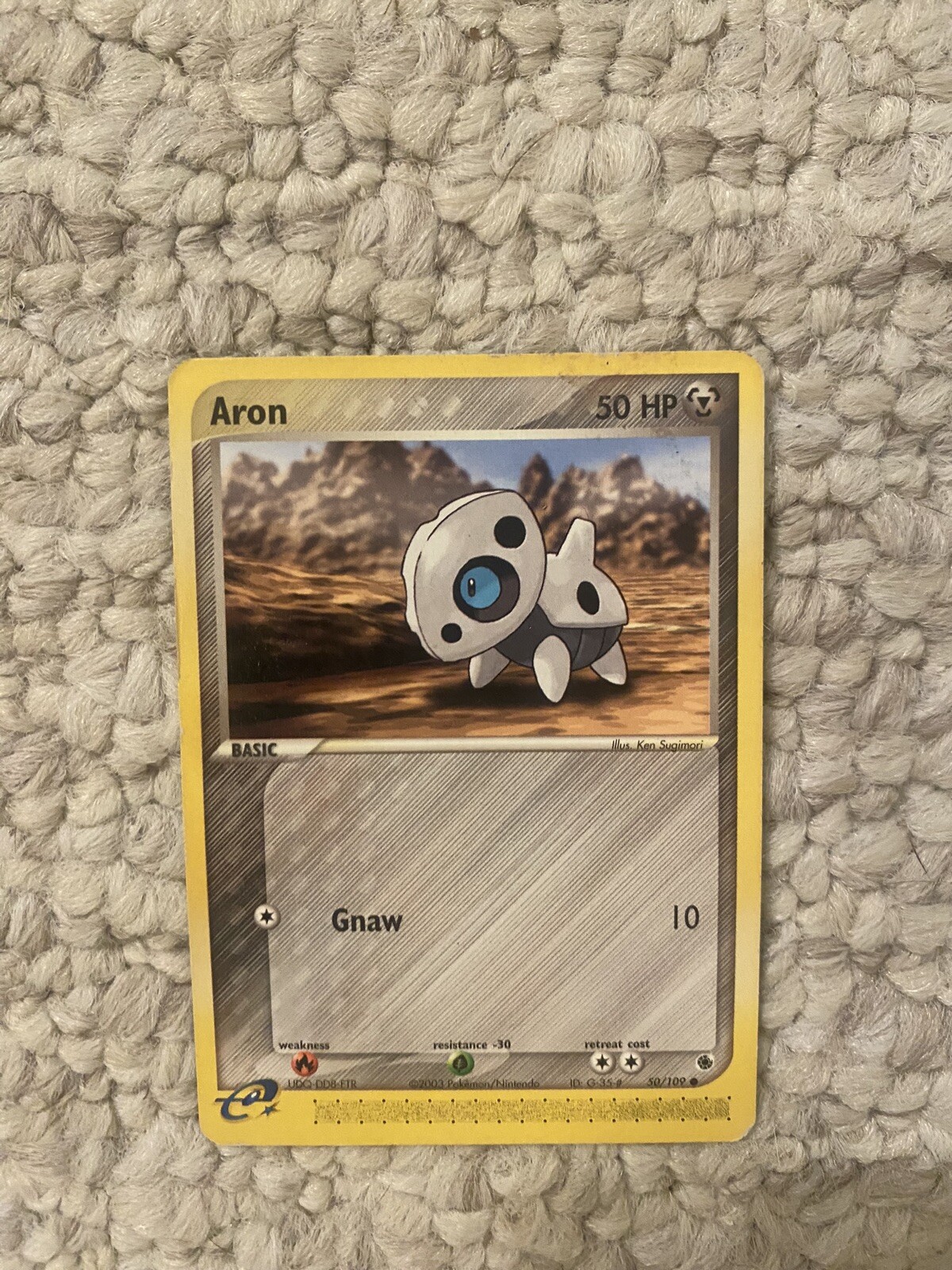 Aron 50/109 - Ruby & Sapphire - Pokemon Card