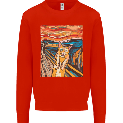 Sudadera Jumper para Hombre Pintura Grito Gato Parodia - Imagen 63 de 106