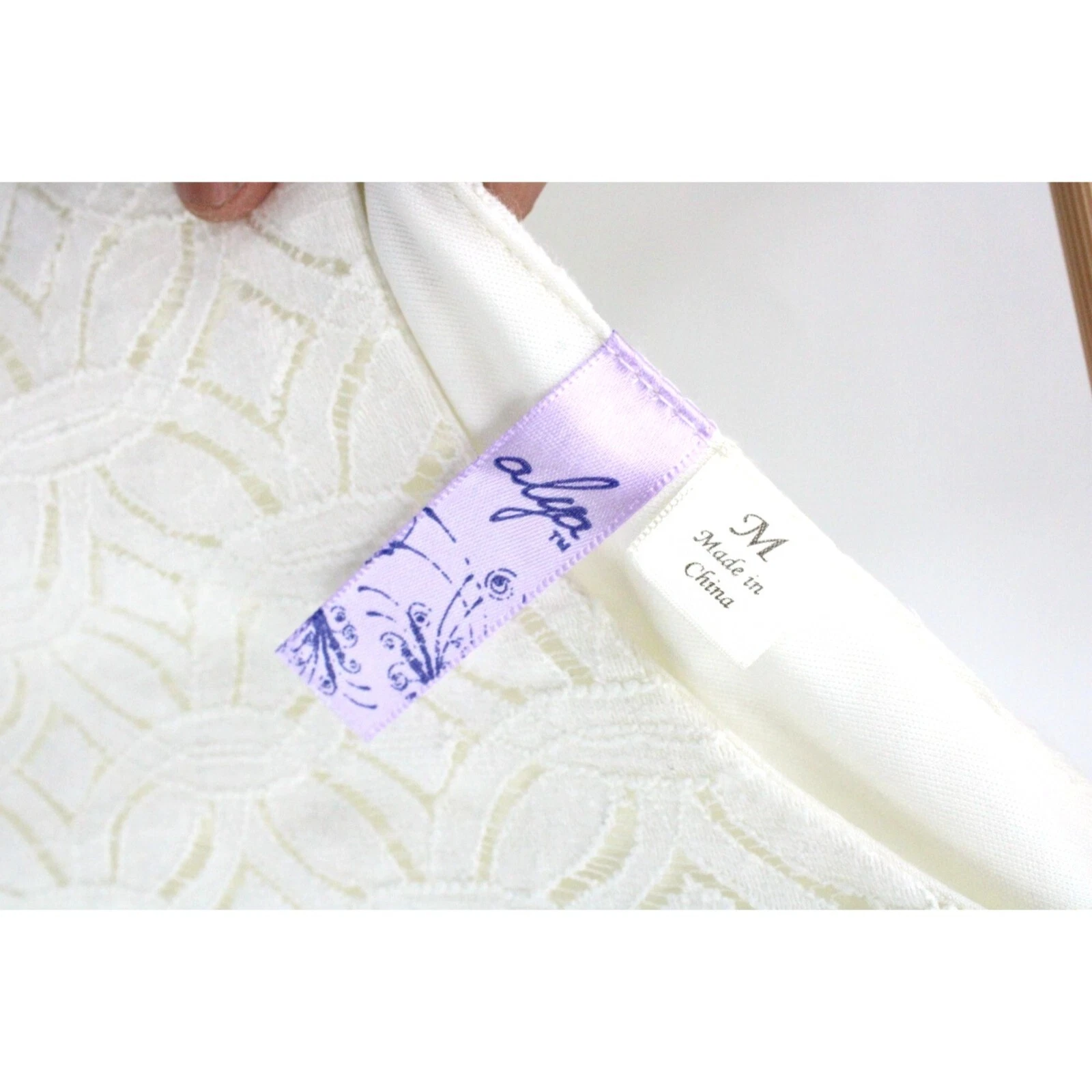 OFF WHITE Abito Alya da donna bianco casual festa senza maniche maglia taglia media M