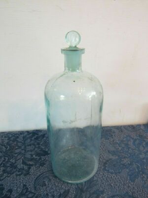 Download W T Co Green Glass Apothecary Bottle Glass Stopper From Usa 12 Early 1900s Ebay