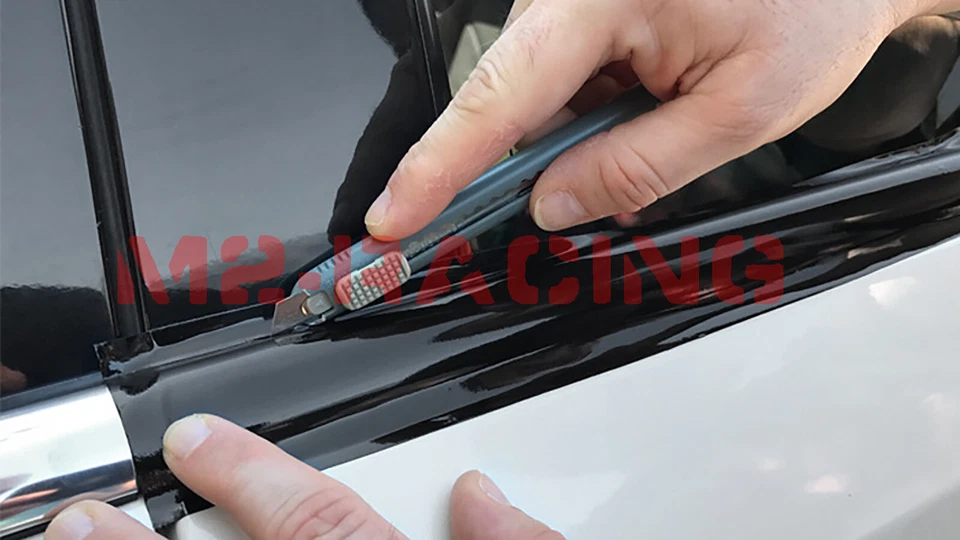 3M 2080 Black Vinyl Wrap Kit for Blackout Chrome Delete1 Window Trim Door Trim - Image 3 of 4