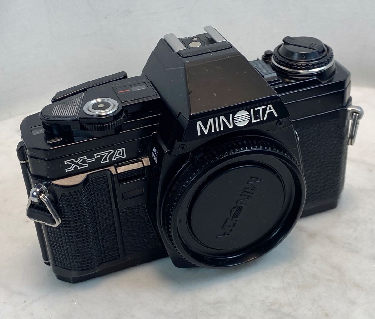 ミノルタ Minolta X-7 Black 35mm #2282 Minolta X-7 X7 Black 35mm Film SLR Camera MD 50mm 1:2 Lens