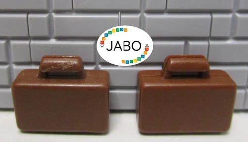 (A12/17/11) LEGO 2x 4449 Suitcase Brown 6399 6597 7745 4554 4558 7715 10022
