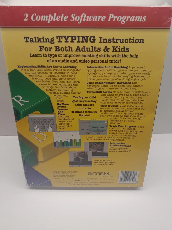 Talking Typing for Kids NEW Sealed CD Software  - Image 4 of 4