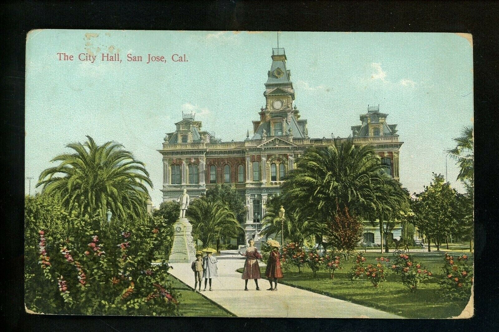 California CA postcard San Jose, City Hall view Vintage 1908 | eBay