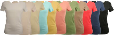 Ex-Store Damen Kurzarm Rundhals T-Shirt