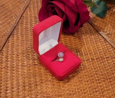 Velvet Ring Box Jewelry Organizer Case Display Gift Holder Packer (07)