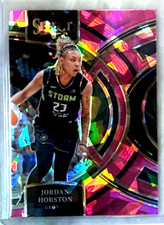 Jordan Horston 2024 Panini Select WNBA Premier Pink Cracked Ice Prizm-#104 Storm