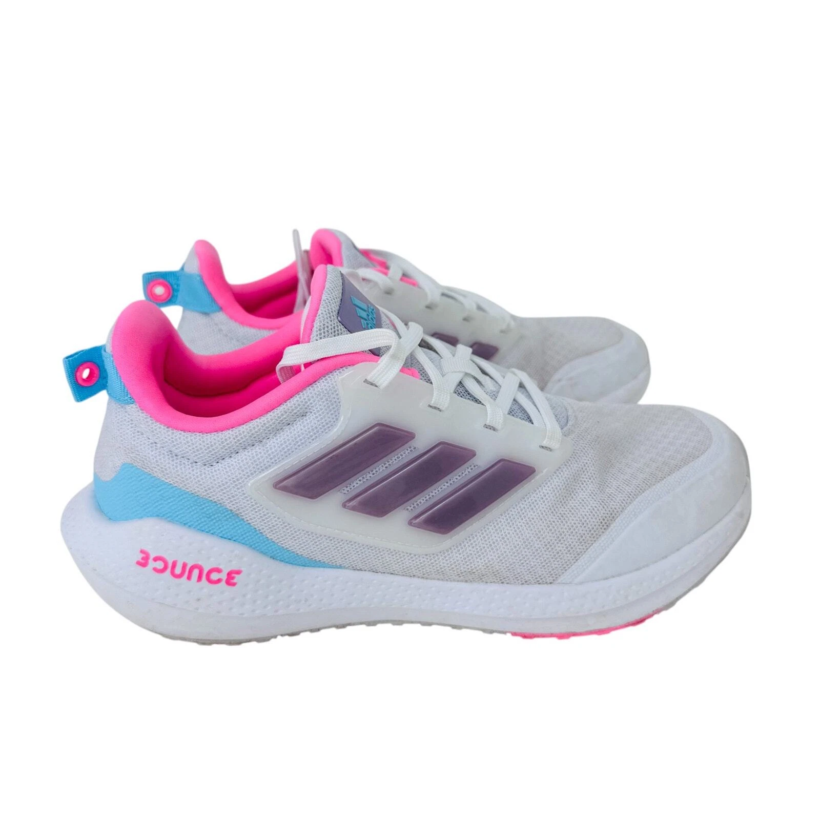 Scarpe sneakers da corsa Adidas EQ21 Run 2.0 giovani taglia 3 5 bianche stringate HR1834
