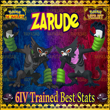 Pok mon Scarlet  Violet  Zarude  Event Mythical All Forms 6IV Shiny  Non Shiny