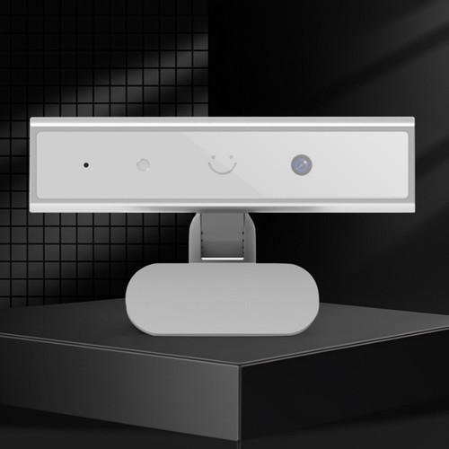 Facial Recognition Webcam HD 1080P 2MP USB Webcam for Windows 10/11 (Silver) NEW - Photo 2/9