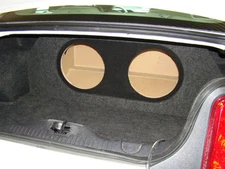 2005-2014 Ford MUSTANG 2-12" Subwoofer Sub Box + Rec. Holes & Amp Area (Type 3)