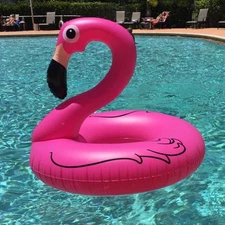 35" Flamingo Swimming Floats Inflatable Pool Raft Float Swim Ring For Adults