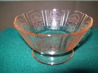 Pink Depression Glass Sherbet Bowls - Set of 4