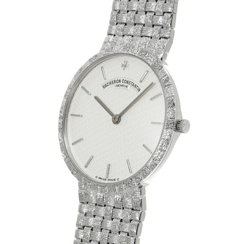 VACHERON CONSTANTIN Meshdor Round 33093/206G-7 Silver Men's Used Watch #41014 - Afbeelding 2 van 6