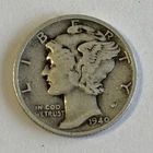 1940-S MERCURY DIME VINTAGE COLLECTABLE