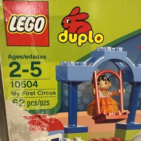 LEGO DUPLO 10504 My First Circus 2013 COMPLETE Tiger Ringmaster Elephant