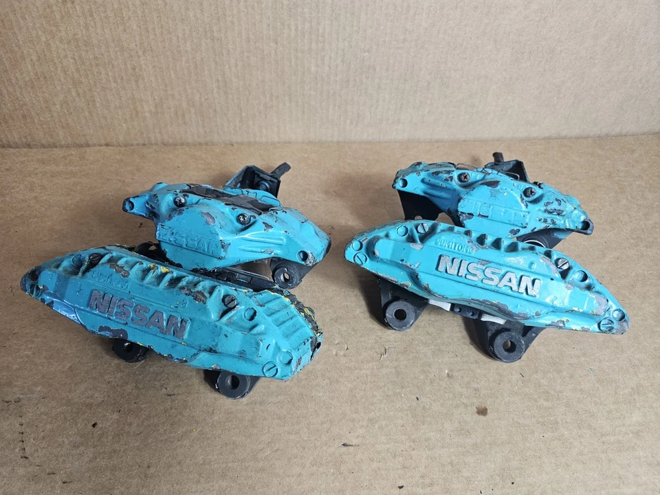 90-96 Nissan 300zx Z32 30mm Left Right Front Rear Brake Aluminum Calipers Set OE - Image 2 of 4