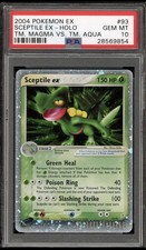 Pokemon Sceptile EX Holo Team Magma Vs Team Aqua 93/95 PSA 10 Gem Mint