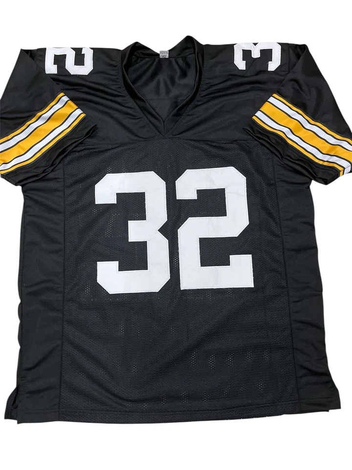 Camiseta deportiva personalizada firmada por Franco Harris de los Pittsburgh Steelers TSE autenticada Foto 2 de 4