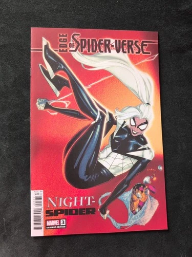 EDGE OF SPIDER-VERSE #3 NIGHT-SPIDER  SPIDERMAN ANKA BLACK CAT VARIANT 1