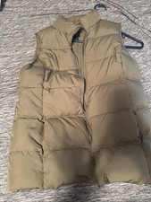 Gap Puffer Vest Womens Medium Olive Green