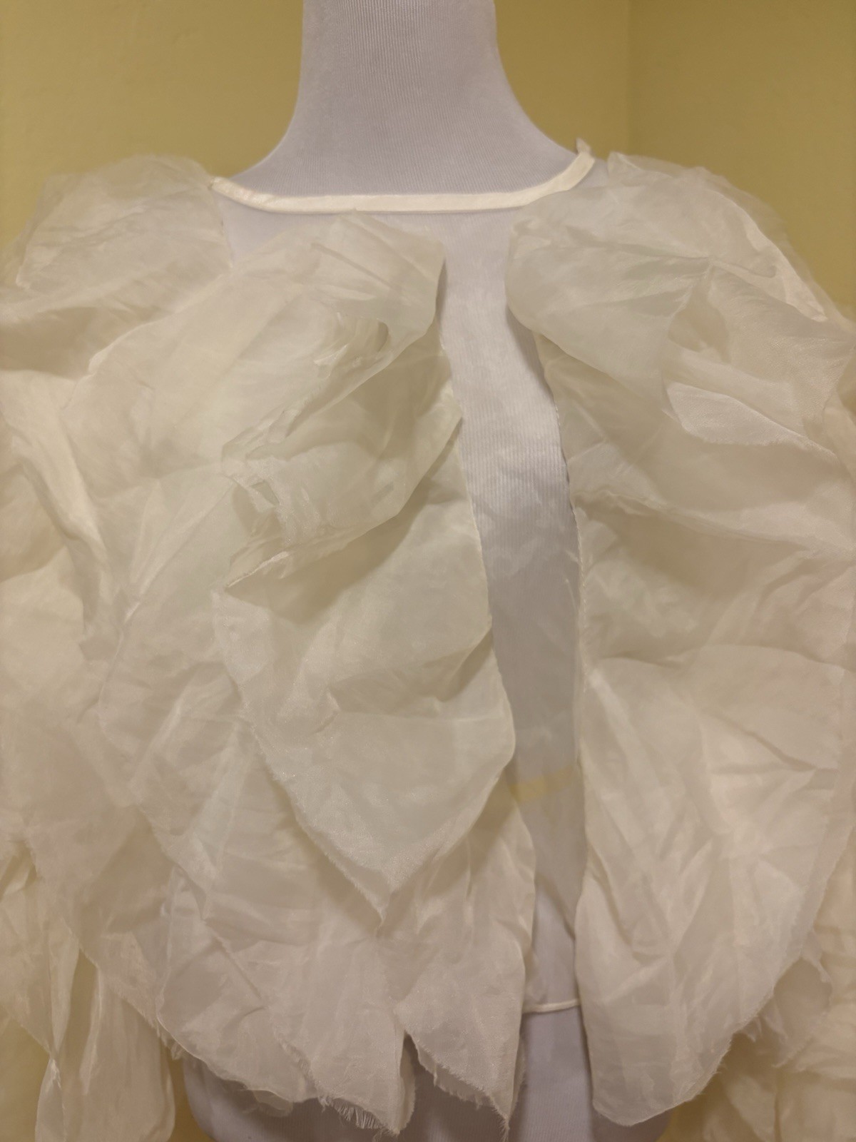 COMMENSE Solid Patchwork Folds Blouse Women Round… - image 4