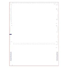 White Pressure Seal Form, with Blockout, Z Fold (Carton of 2,000)