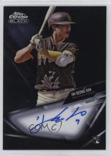 Ha Seong Kim #CBA-HK 2021 Topps Chrome Black Autographs card
