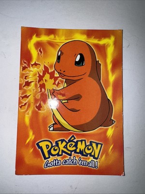 Charmander E4 Non Holo Topps Blue Logo Pokemon Movie TV Light Played LP
