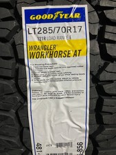 2 New Lt 285 70 17 Lre 10 Ply Goodyear Wrangler Workhorse At All Terrain Tires