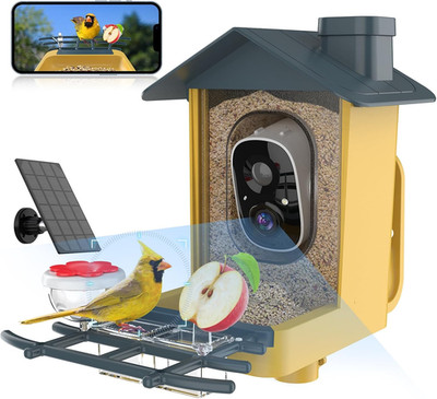 Bird Feeder with Camera - AI Identify Bird Species, Auto Record Bird Video