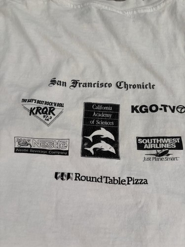 Vtg 90s THRASHED Far Side Graphic San Francisco Run Muscle Tee Ripped Destroyed - Picture 10 of 14